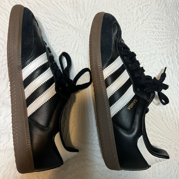adidas Shoes - Adidas Samba Black Leather Sneakers
